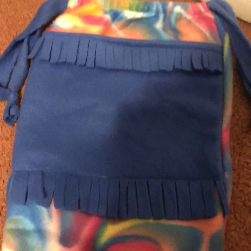 Beautiful Kids Fringe Drawstring Bag